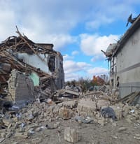 Оккупированный город Скадовск в Херсонской области 