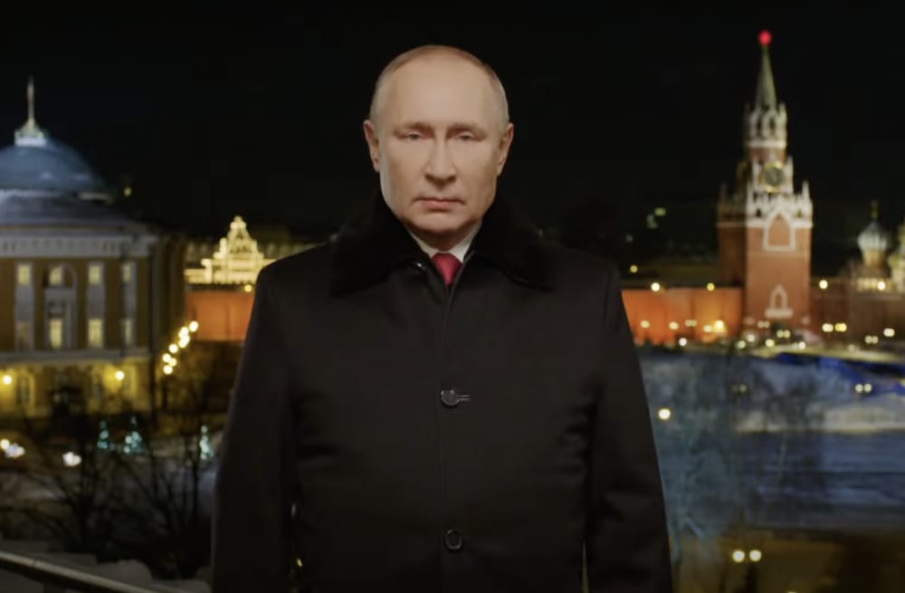 Новогоднее обращение Путина к россиянам оказалось смонтировано из архивных кадров