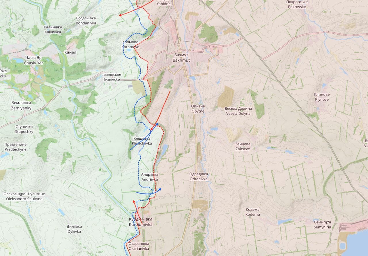 ВСУ овладели Андреевкой под Бахмутом, Украина ждет ракеты ATACMS осенью. Что происходит на фронте