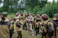 На занятиях «Добровольца» и Северо-cлавянской общины