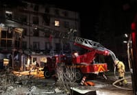 Последствия ракетного удара по Кривому Рогу