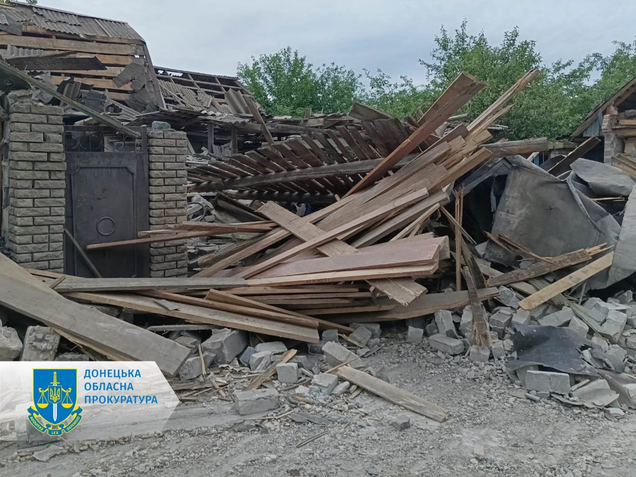 Последствия удара по Селидово в Донецкой области