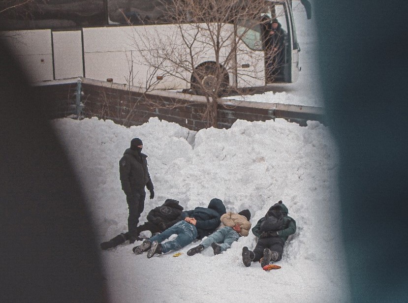 Задержанные во время протестов в Баймаке 17 января