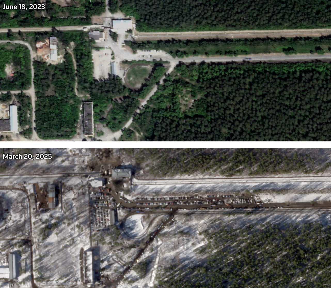 Место строительства новой линии завода взрывчатых веществ в Бийске