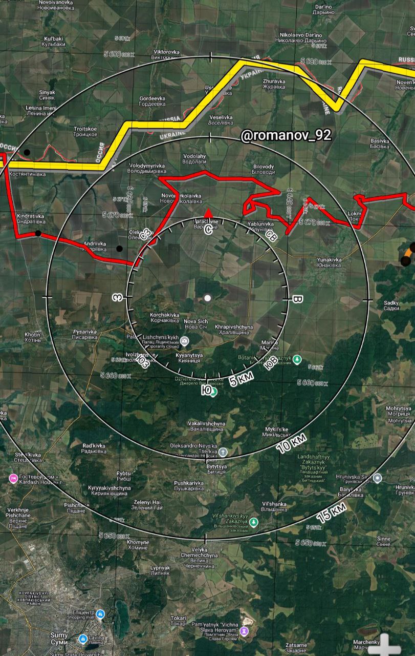 Ситуация в Сумской области по версии «военкора» Владимира Романова 