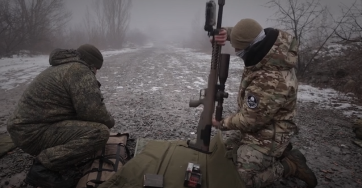 Снайперы 155-й бригады морской пехоты ТОФ с американской винтовкой Desert Tech и патронами Hornady