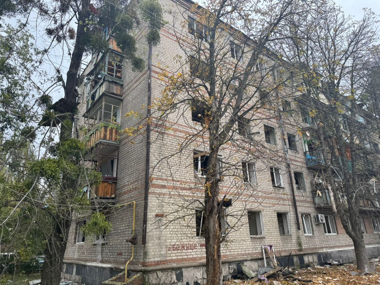 Последствия российского удара по Славянску 9 октября 2025 года