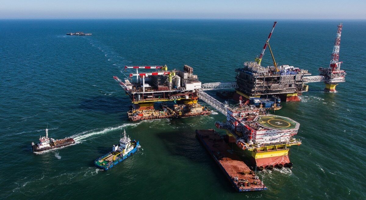 Одно из месторождений, разрабатываемых «Лукойлом» совместно с казахстанским «КазМунайГазом» в северной части Каспийского моря