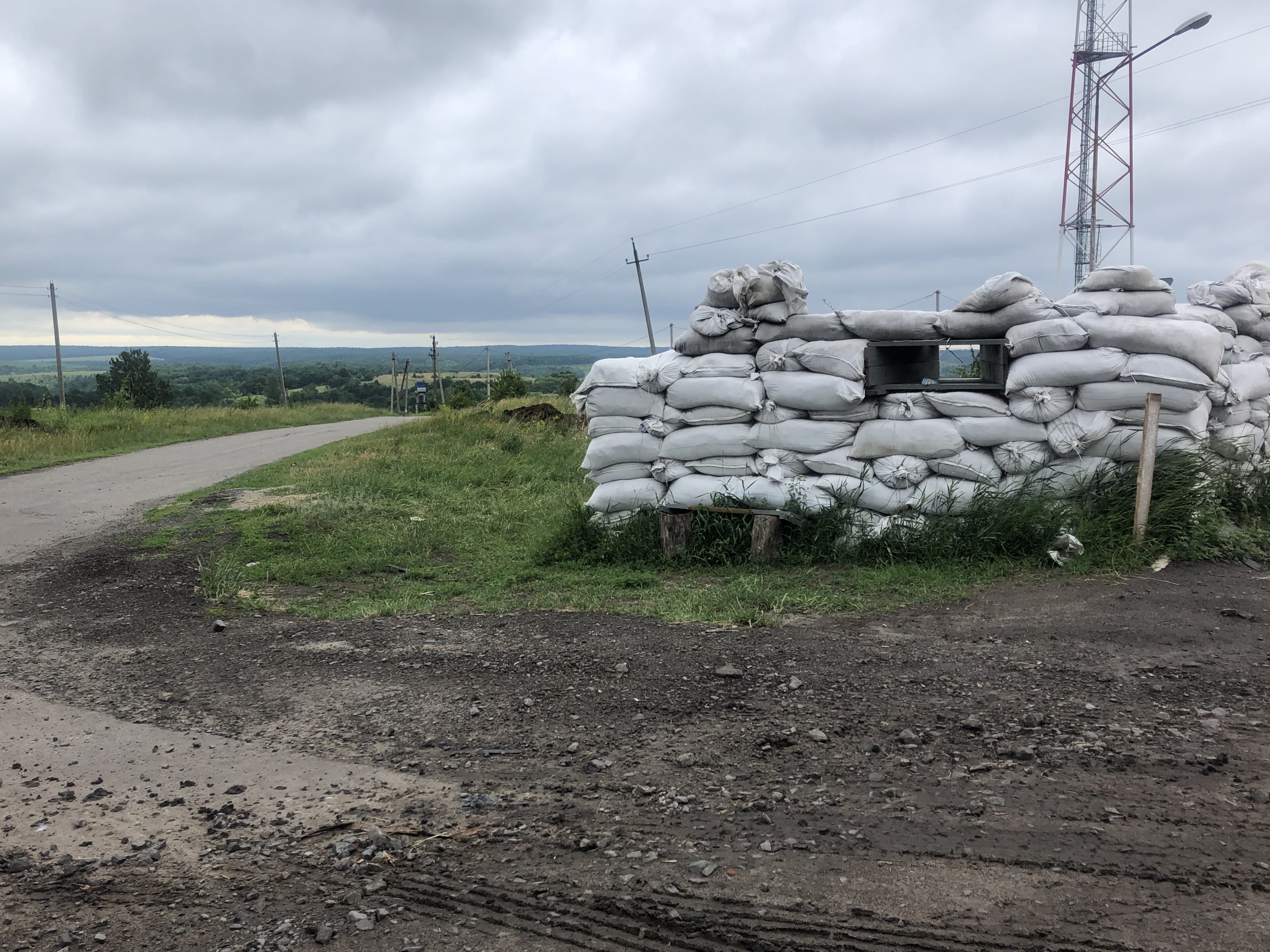 Укрепление около КПП села Муром.