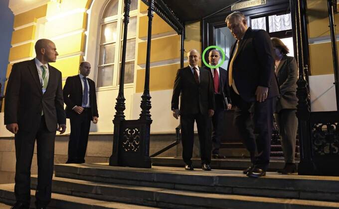 Тигран Гарибян на переговорах Путина и Орбана