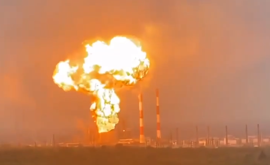 Куйбышевский НПЗ, результат попадания БПЛА 2 августа 2025 года